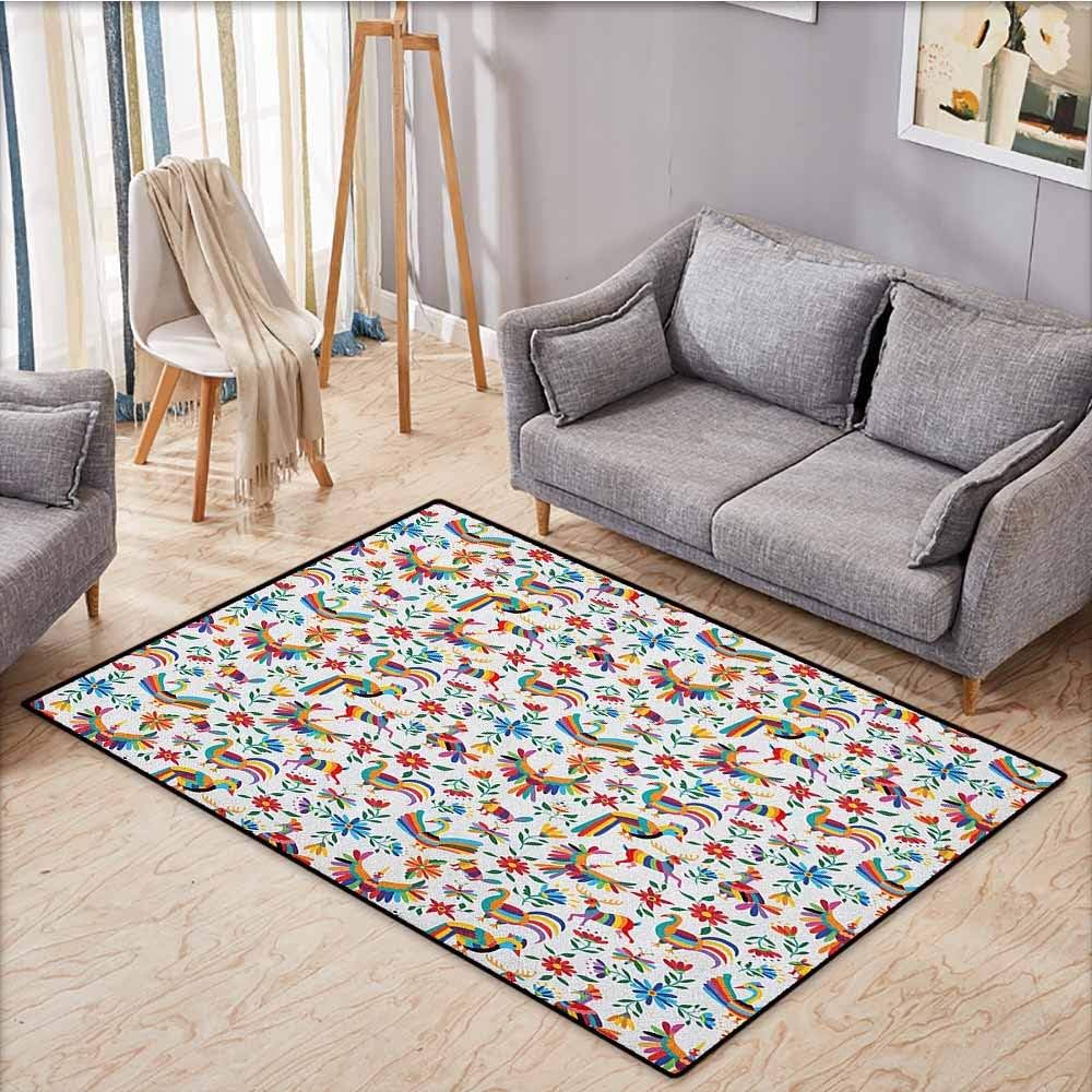 Classroom Rug,Mexican,Traditional Latin American Art Design with