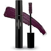 Radiant Professional Lengthening Mascara – Fiber Lash Smudge Proof Mascara Volume and Length– Cruelty-Free Natural Wax Formula with Silicone Brush - (0.43 oz) (02 EGGPLANT)