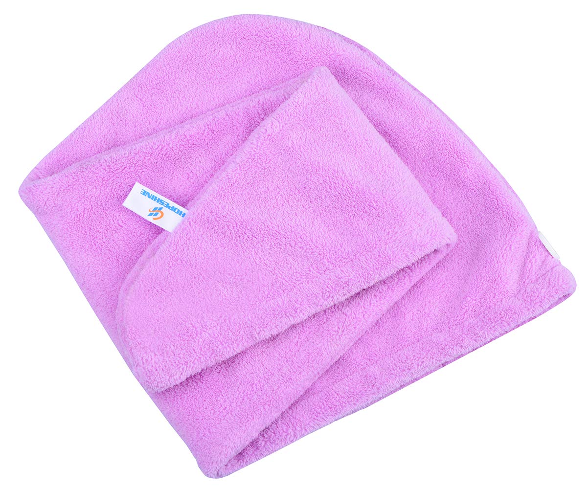 HOPESHINE Hair Towel Twist Women's Soft Shower Towels for Hair Turban Wrap Drying Cap Great Gift for Women (Blue+Purple+Rose Red 3-Pack) : Beauty