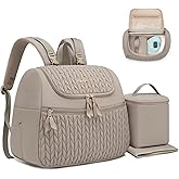 Qualyphant Breast Pump Bag for Spectra S1/S2 & Medela – Insulated Cooler Bag, 13" Laptop Sleeve, Diaper Backpack with Changing Pad – Lightweight, Water-resistant & Stylish for Work, Travel