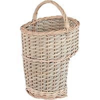 Treppenkorb / Treppenkorb, Grau / Naturbraun 100 % Vollweide Zum Tragen
