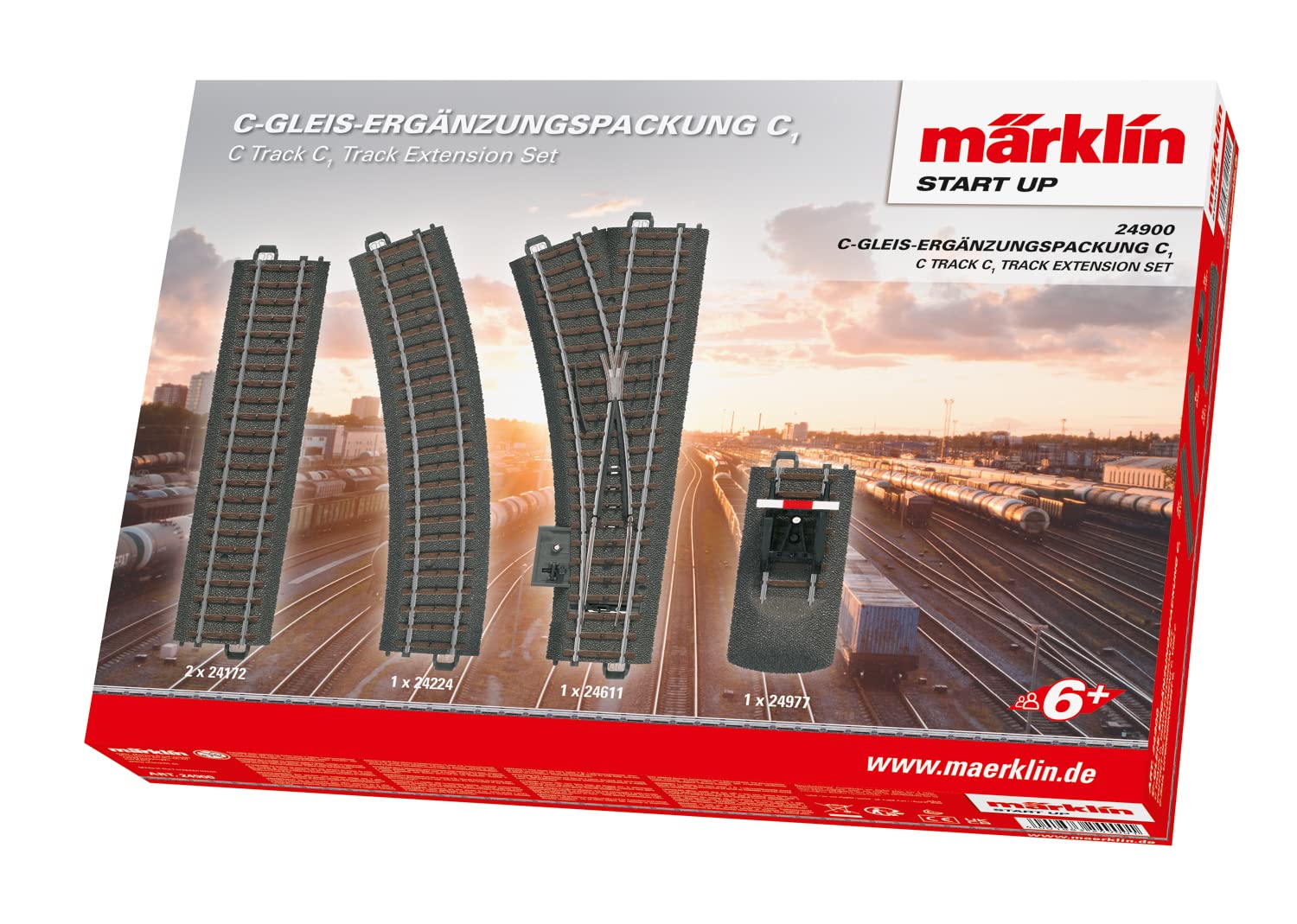Märklin start up C Track Extension Set C1, 24900, Gray