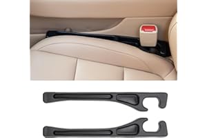 ENFEIYA Car Seat Gap Filler 2 Pack, No Drop Seat Guard for Cars SUVs Trucks, Car Accessories Interior for Between Seat and Console, Prevent Stop Cellphone Wallet Keys Coins and Card from Dropping