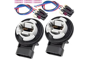 Svicari Parking Turn Signal Light Socket Holder with Wire Harness Fit for Buick Lesabre 2000-2005 2PCS