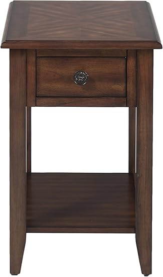Amazon Com Jofran Medium Oak Chairside Table 16 W X 24 D X 24 H Medium Brown Finish Set Of 1 Furniture Decor