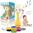 alilo Smarty Baby Audio Player - Toy with Chewable Teether Ears & Colorful Lights - Plays Educational Sounds Stories & White Noise for 0-24 Months Kids - Perfect Baby Gift for Early Learning | Yellow