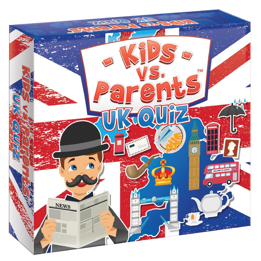 KANGUR Board Game - Kids vs Parents UK QUIZ - Family Games For Kids and Family Educational Party Game British Quiz