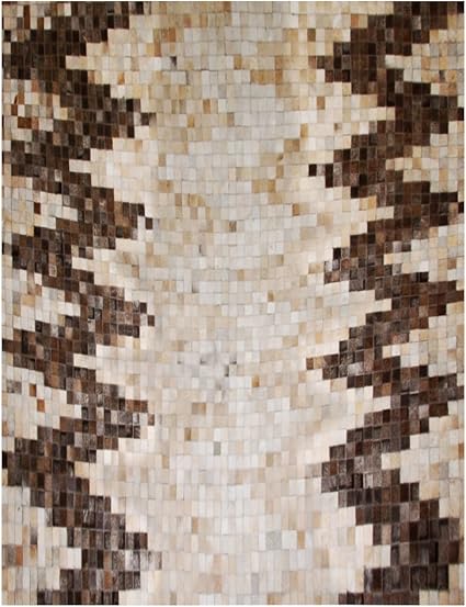 Amazon Com Comfytack Home Decor Cowhide Hair On Leather Patchwork Rectangle Area Rugs Carpet Sports Outdoors