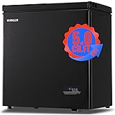 Chest Small Freezer with Electronic Control 41℉ to -15 ℉ Freestanding Deep Mini Freezers with 2 Removable Stainless Steel Basket Top Open Door BLACK on Fridge.com