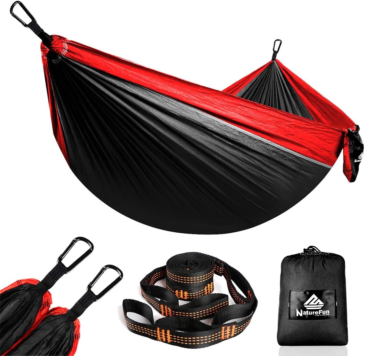 NATUREFUN Ultraleichte Reise Camping Hängematte | 300kg Tragkraft, (275