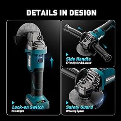 APROTII 4-1/2" Cordless Angle Grinder for Makita