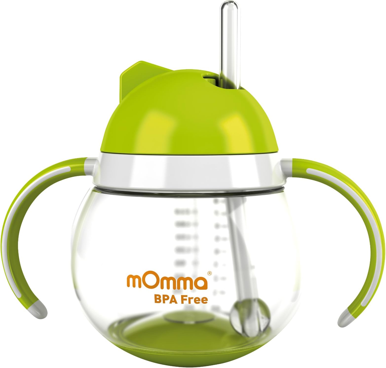 mOmma Cup with Straw and Dual Handles 250 ml (Green)