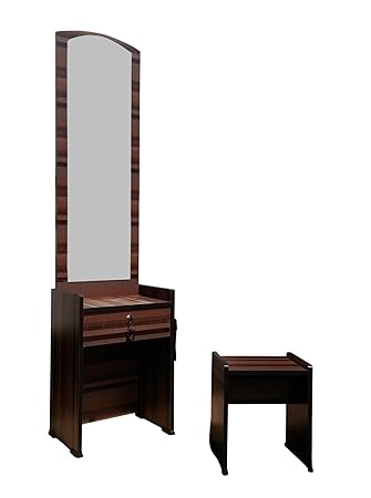 Generic Multi-Ply Dressing Table with Stool (Brown)