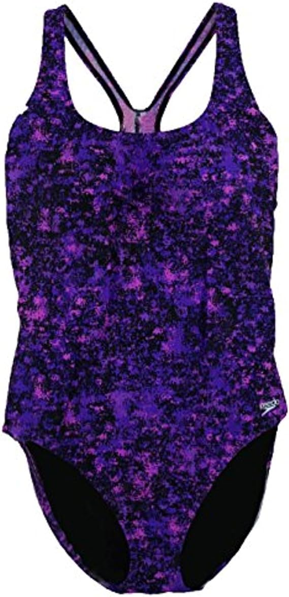 Speedo Womens Ultraback One Piece Swimsuit (6, Purple (01)) Clothing