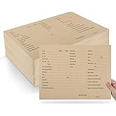 gisgfim 150Pcs Printed Vehicle Deal Envelopes Vehicle Dealer Jackets Brown Envelope 9x12In Yellow Deal Jacket Car Record Envelopes File Jacket for Car Subscribe Order Dealership Operations Accessory