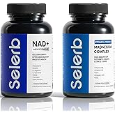 Selerb NAD+ Supplements & Magnesium Complex Bundle for Men, 90 + 60 Capsules