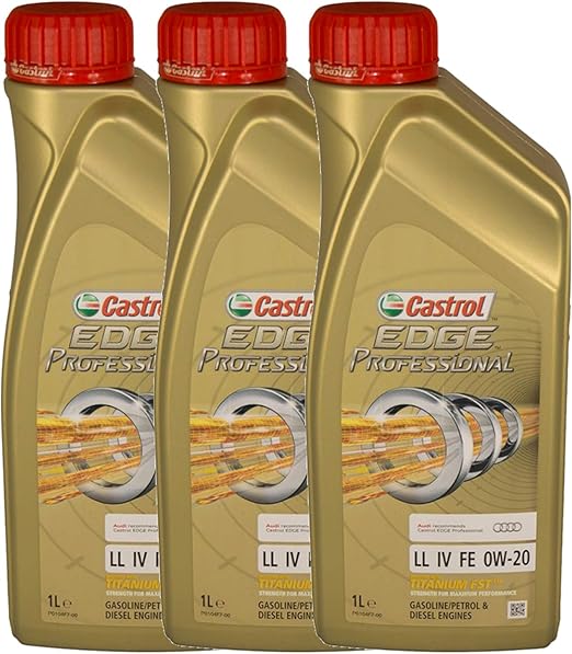CASTROL EDGE Professional Motoröl ÖL TITANIUM FST LL IV FE 0W20 für VW 3 Liter Amazon.de Auto