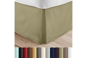 Linen Market Bed Skirt - Ultra Soft Microfiber - Easy Fit with 14 Inch Tailored Drop - Hotel Quality, Shrinkage & Fade Resistant - Bed Cover - Queen Bed Set - Bedroom Décor - (Queen, Sage)