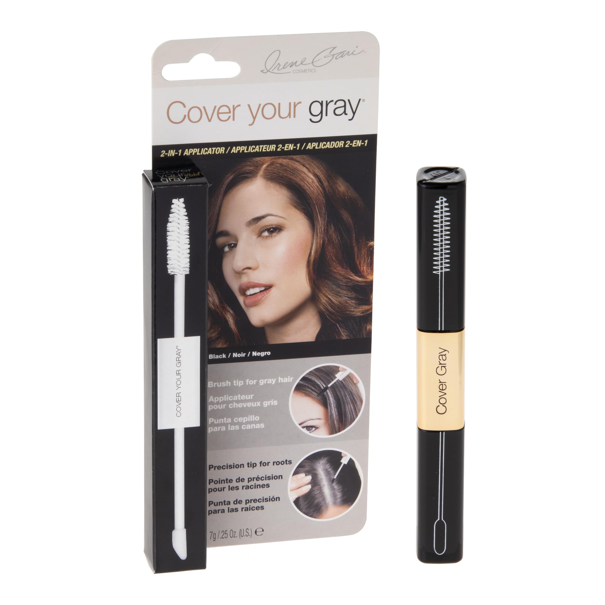 Cover Your Gray 2-in-1 Touch-Up Wand, Black