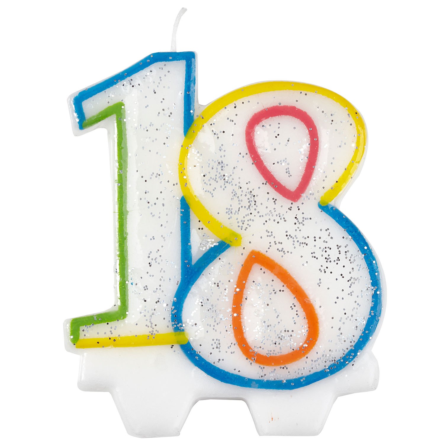 amscan 9900808 Candle num. 18 Milestone