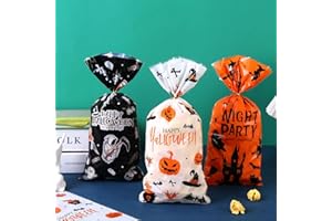 Halloween Candy Gift Bags - Reusable Treat Bags for Trick or Treat, Party Favors, Holiday Celebrations & Gift Wrapping - Fun 