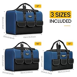 Tool Bag Set, 3 Sizes, Heavy-Duty Storage