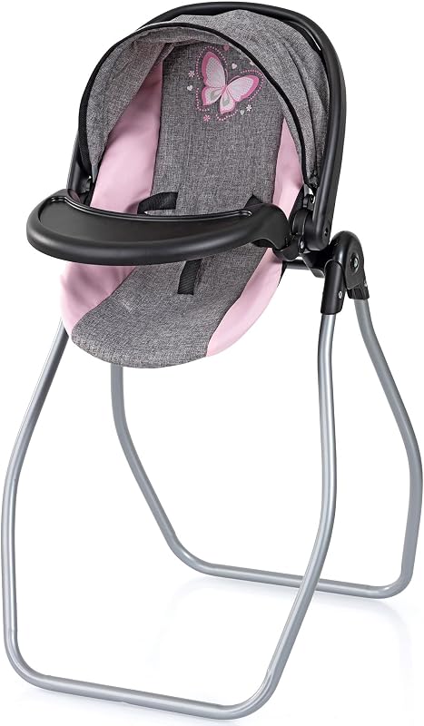 Puppenhochstuhl, trage, Bett, Schaukel 4 in 1 Set