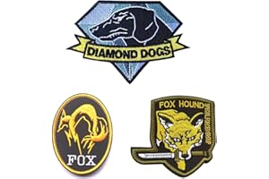 Homiego Military Morale Diamond Dogs and Metal Gear Solid Fox Patch (3pcs)
