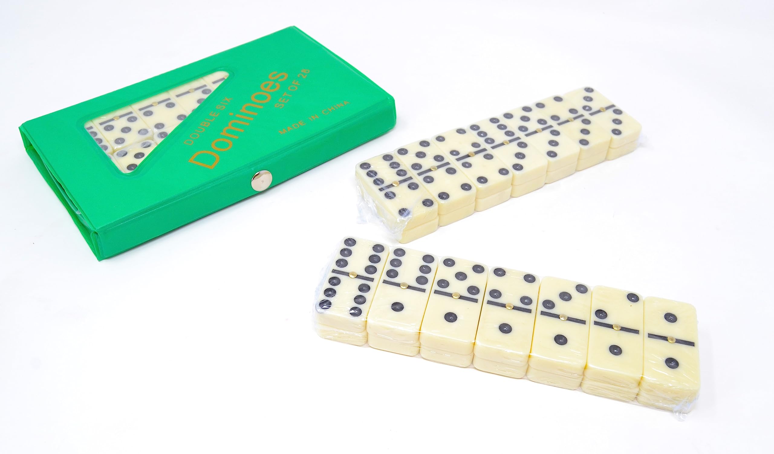 Z1 Professional Large Domino Portable Case with 28 Pieces Travel Box 5 cm x 2.8 cm x 1 cm Dominoes.