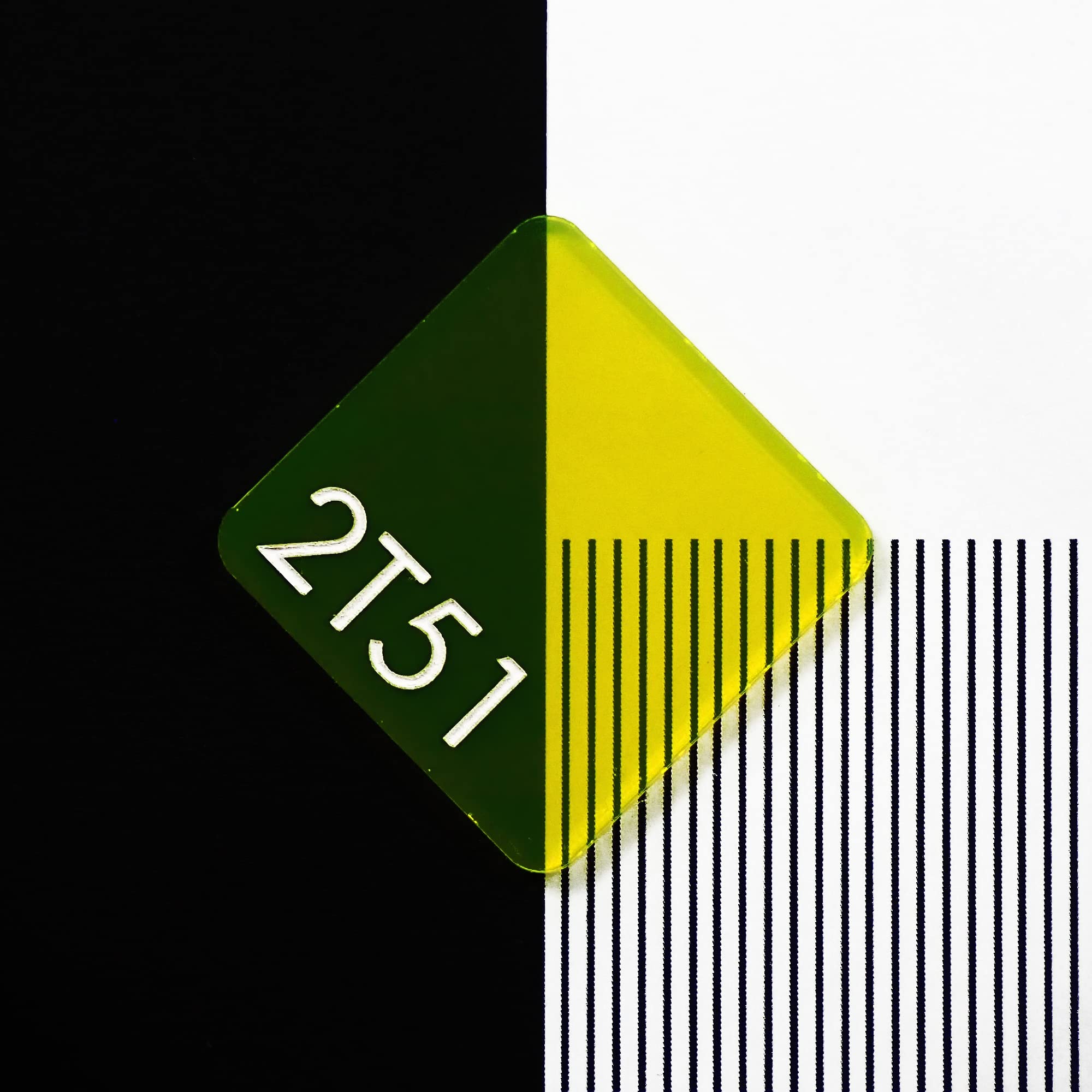 Perspex 2T51 Fluorescent Helios Yellow Cast Acrylic Sheet - 600x500x3mm