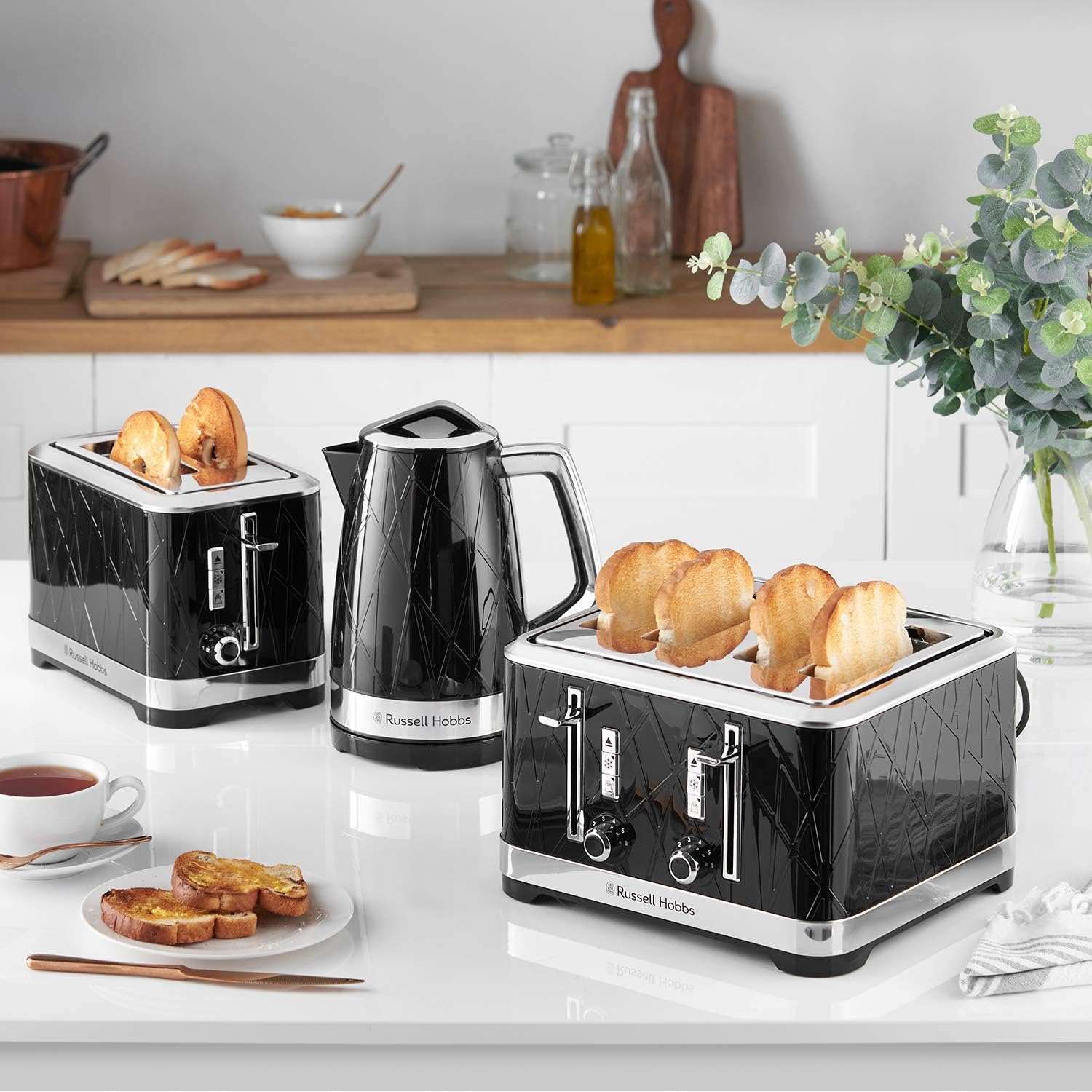 Russell Hobbs 28091 Structure Toaster, 2 Slice, Contemporary Design Featuring Lift and Look with Frozen - Image 3