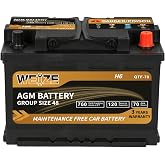 Weize Platinum AGM Battery BCI Group 48-12v 70ah H6 Size 48 Automotive Battery, 120RC, 760CCA, 36 Months Warranty, Dimensions 10.94" L x 6.89" W x 7.48" H