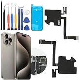 YWLRONG Earpiece Speaker for iPhone 15 Pro Max Ear Speaker Replacement for iPhone 15 Pro Max A3106 A2849 A3105 A3108 Replacement Light Proximity Sensor Flex Cable Earphone Assembly with Tools