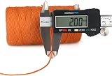 jijAcraft 100M Orange Jute String 2mm 3-Ply Craft Garden Twine view 2