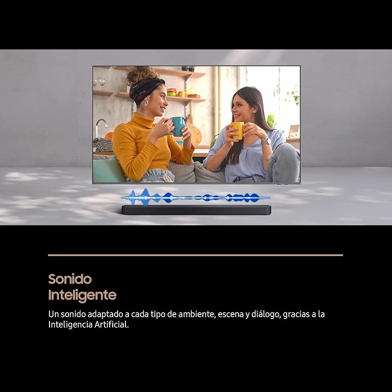 SAMSUNG HW-B650F/ZF Barra de som com Dolby Adio/DTS Virtual: X 3.1ch, modo de jogo, som inteligente, conexão Bluetooth múltipla, cor preta