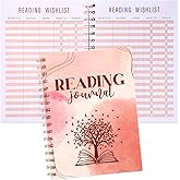Capoda Reading Journals Gift for Lovers Reading Review Log Book Club Journal and Planner to Review and Track, 60 Books 5.8 x 8.3 Inch