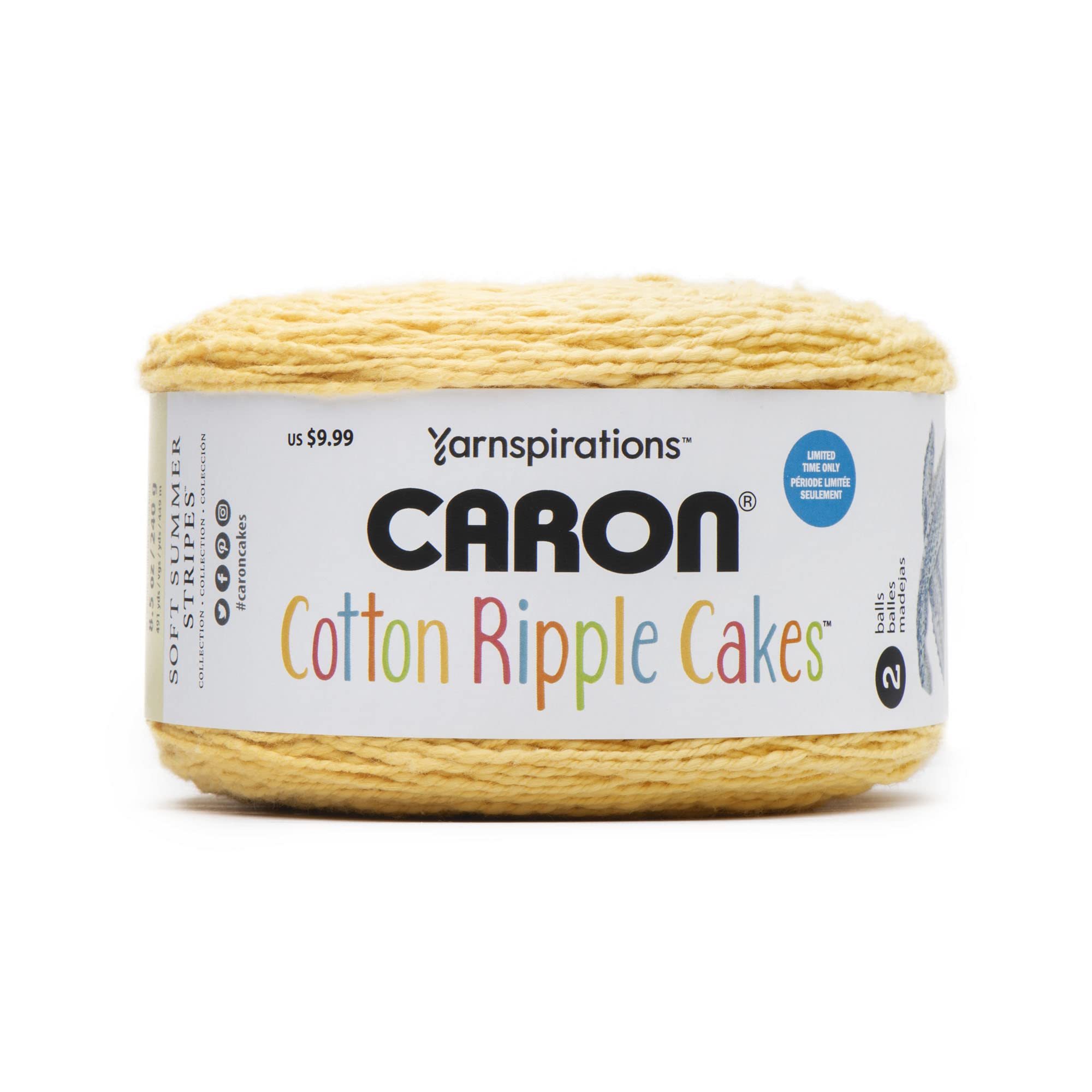 Caron Cotton Ripple Cakes - Sunflare (29100707002)