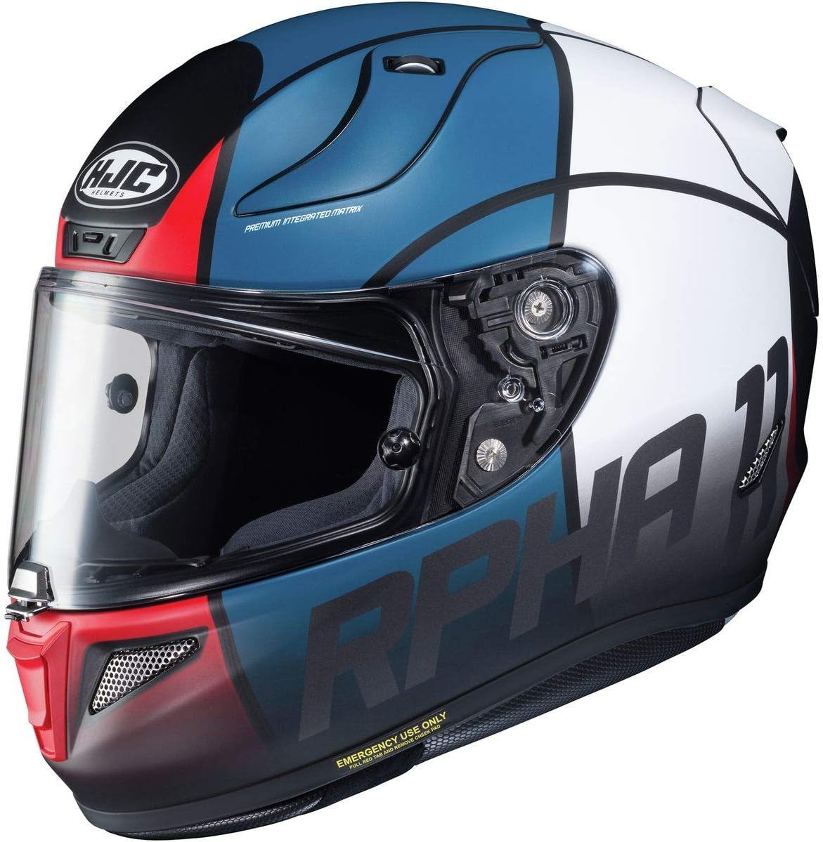 HJC Helmets RPHA 11 Pro Helmet - Quintain (Large) (Blue/White/RED)