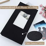 Vienrose 6x4 Photo Album 300 Photos Linen Cover 50 Sheets Black Pockets view 4