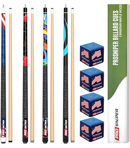 ビリヤード　20oz Amazon.com: DFT Maple Pool Cues Set - China Black 8