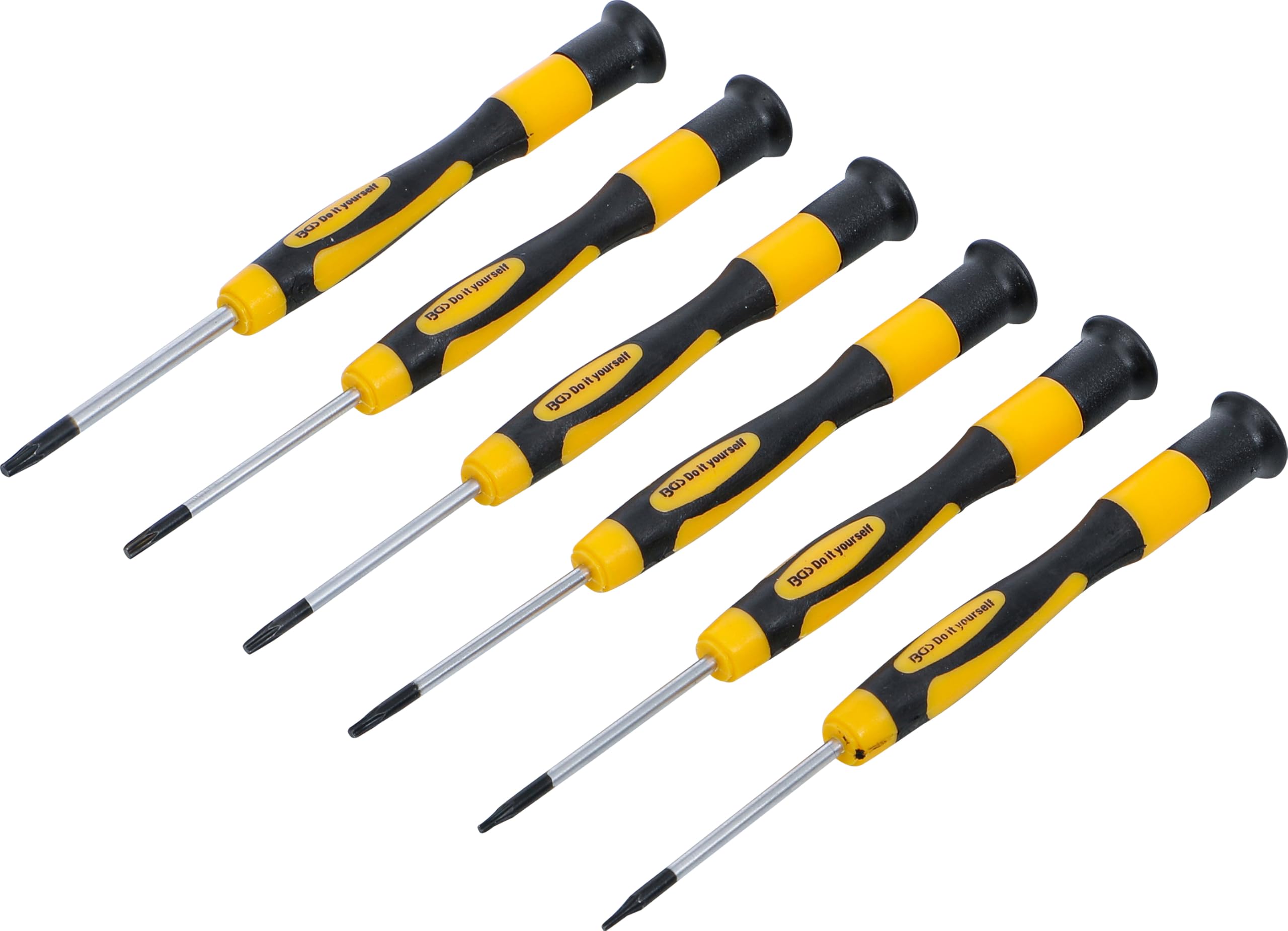 BGS Diy 35808 | Precision Screwdriver Set | T-Star (for Torx) | 6 pcs.