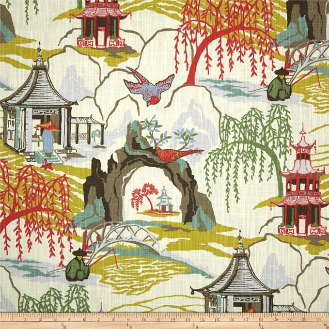 Robert Allen Neo Toile Coral at Home Fabric by The Yard Amazon.ca