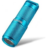 MecArmy X4S Aluminum Handheld Mini EDC Flashlight with Micro USB Charging, Portable Rechargeable Everyday Carry Keychain Torch, 130 lumens Outdoor Waterproof Lamp (Blue)