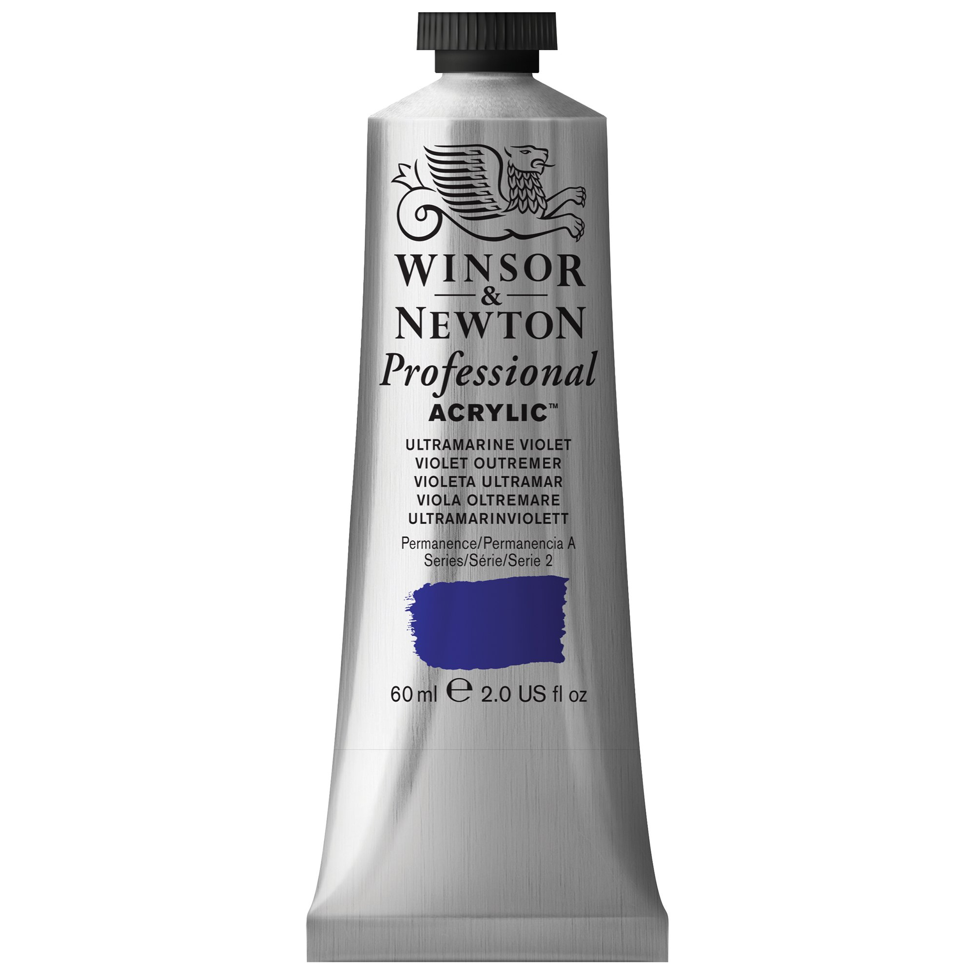 Winsor & Newton 2320672 Professional Acrylic Colour - Ultramarine Violet, 60 ml (Pack of 1)