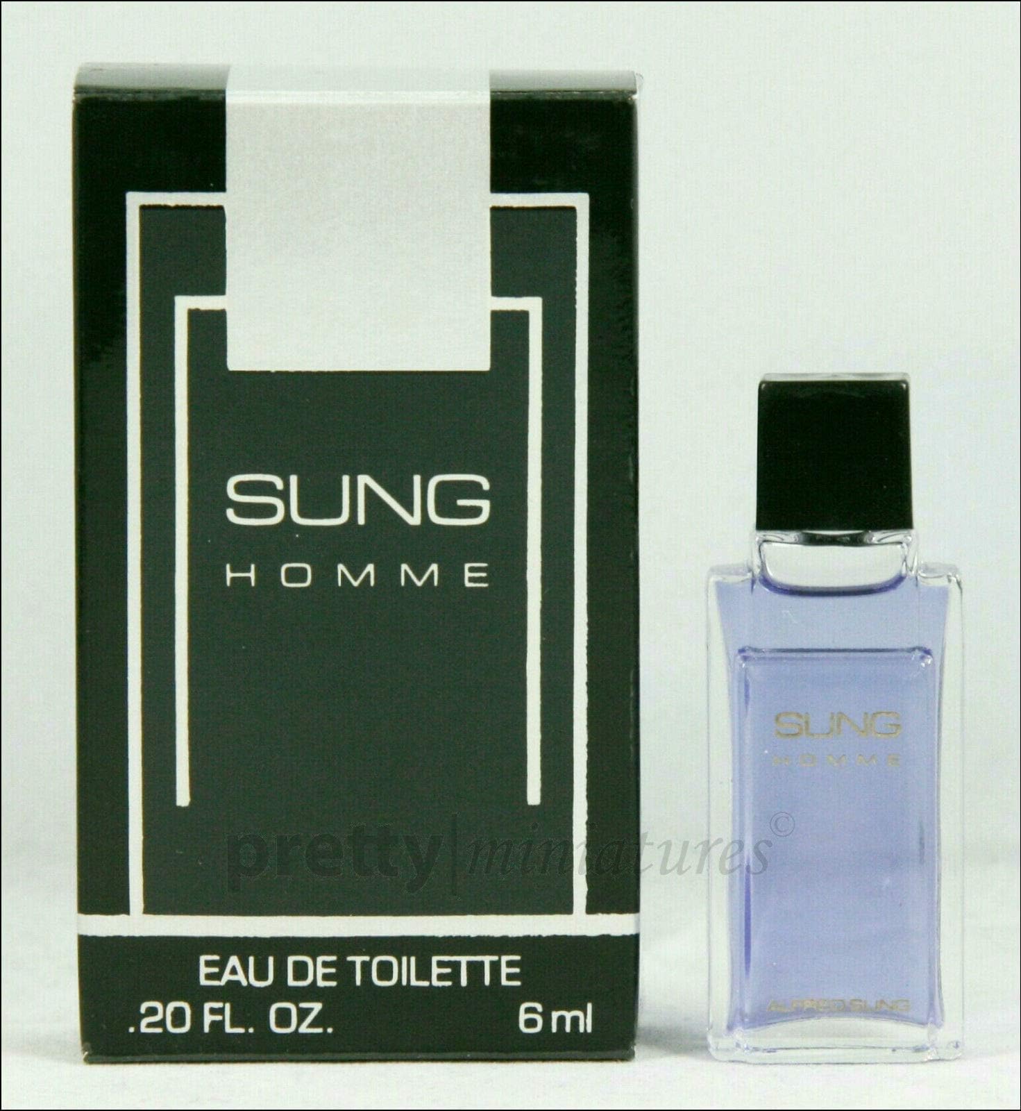 Sung Homme By Alfred Sung for Men .20 Oz Eau De Toilette Mini Collectible Miniature