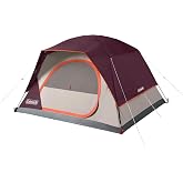 Coleman Skydome Camping Tent with 5 Minute Setup, 2/4/6/8 Person Weatherproof Tent with Rainfly &amp; Carry Bag, 20% More Headroom Than Traditional Canopies