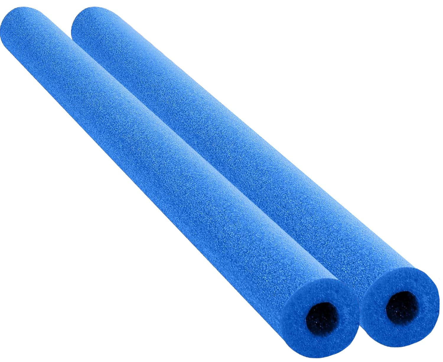 Photo 1 of Chochkees Floating Pool Noodles Foam Tube 2-Pack, Thick Hollow Noodles for Floating in The Swimming Pool, 52" Inches Long (Blue)