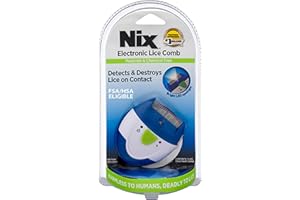 Nix Electronic Lice Comb, Effective Lice Treatment without Pesticides or Chemicals, 1 Count