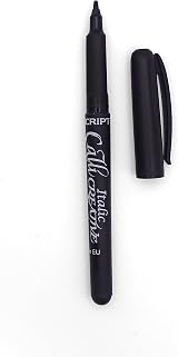 Fine Tip Callicreative Italic Marker Pen Black Alcohol Based view 2