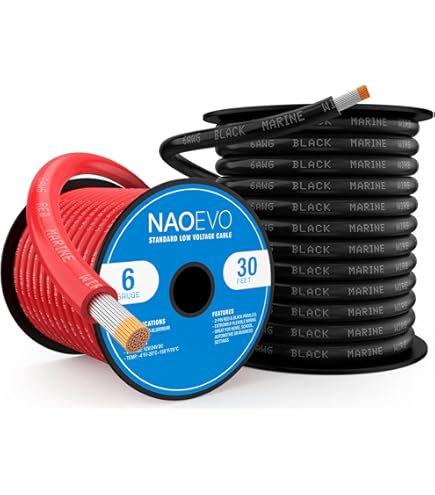 30ft 12 Gauge Marine Boat Cable - Tinned Copper UL 1426 For Automotive & Speakers